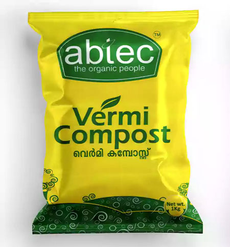 Abtec, Vermi Compost Fertilizer Manure, Suitable for All Plants- 1 Kg