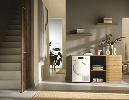 Miele TEA225WP Active T1 heat-pump Cloth dryer with A++ and outstanding Miele quality Color: Lotus White - Image 2