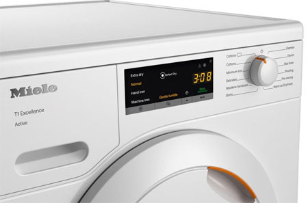 Miele TEA225WP Active T1 heat-pump Cloth dryer with A++ and outstanding Miele quality Color: Lotus White - Image 3