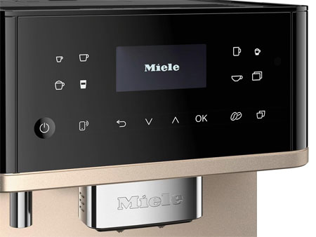 Miele CM 6360 MilkPerfection Automatic Coffee Machine - OneTouch for Two, AromaticSystem, 8 individual profiles, DoubleShot, WiFi-compatible, LED lighting, in Obsidian Black CleanSteel Metallic. - Image 2